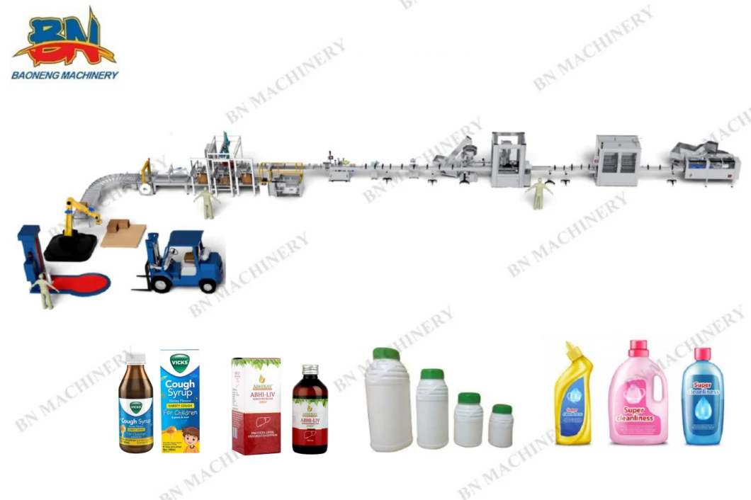 Quality Bottle Can Liquid Oil Cream Filling Machine with Capping Labeling Line