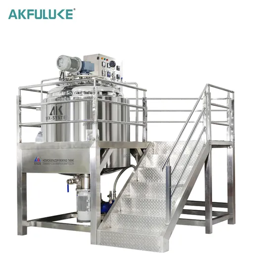 Miscelatore emulsionatore sottovuoto per l'industria alimentare