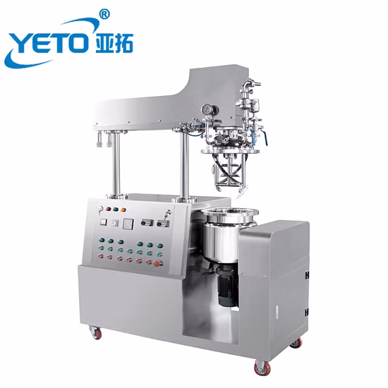 Miscelatore emulsionante sottovuoto da 500 litri per la realizzazione di cosmetici, shampoo crema, lozione per il corpo, shampoo, miscelatore omogeneizzante sottovuoto